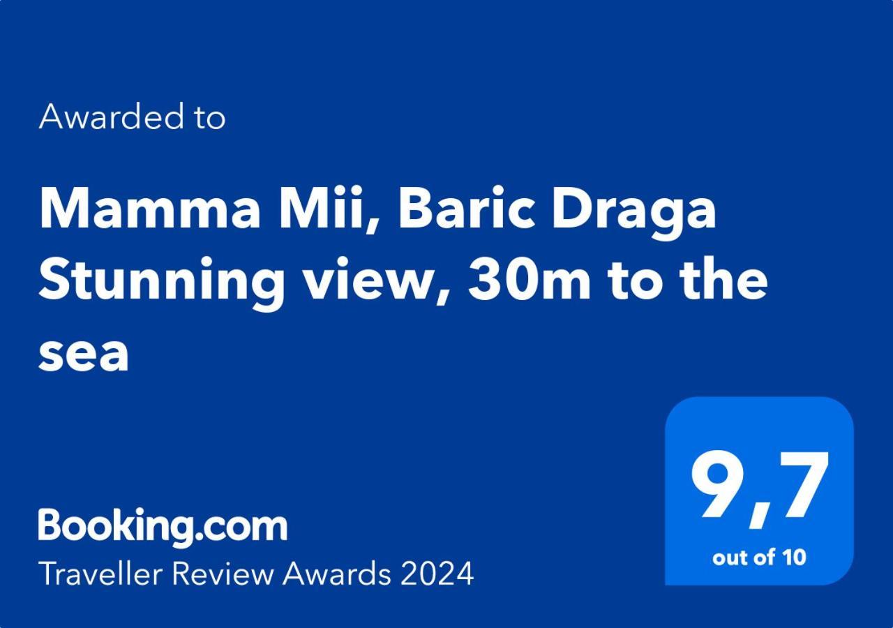 Mamma Mii, Baric Draga Stunning View, 30M To The Sea Apartment Luaran gambar